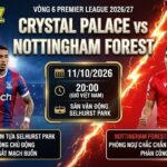 Nhận định bóng đá Crystal Palace vs Nottingham Forest vòng 6 Ngoại hạng Anh chi tiết trên Tiếu Lâm TV